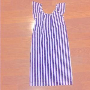Crewcuts bow-back navy/white sundress size 14